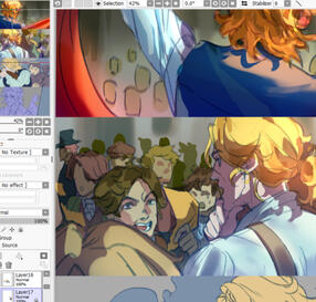 Additional artwork preview collage, mixed illustration samples